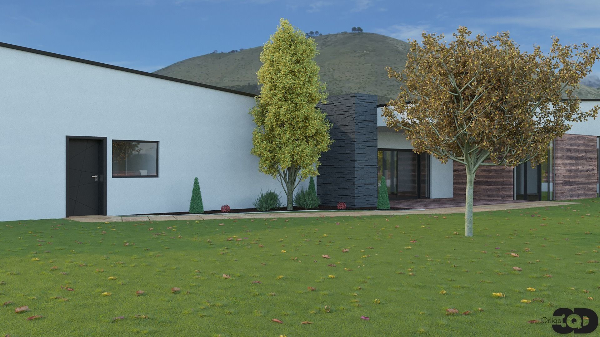 Modern House 02 3D model_2