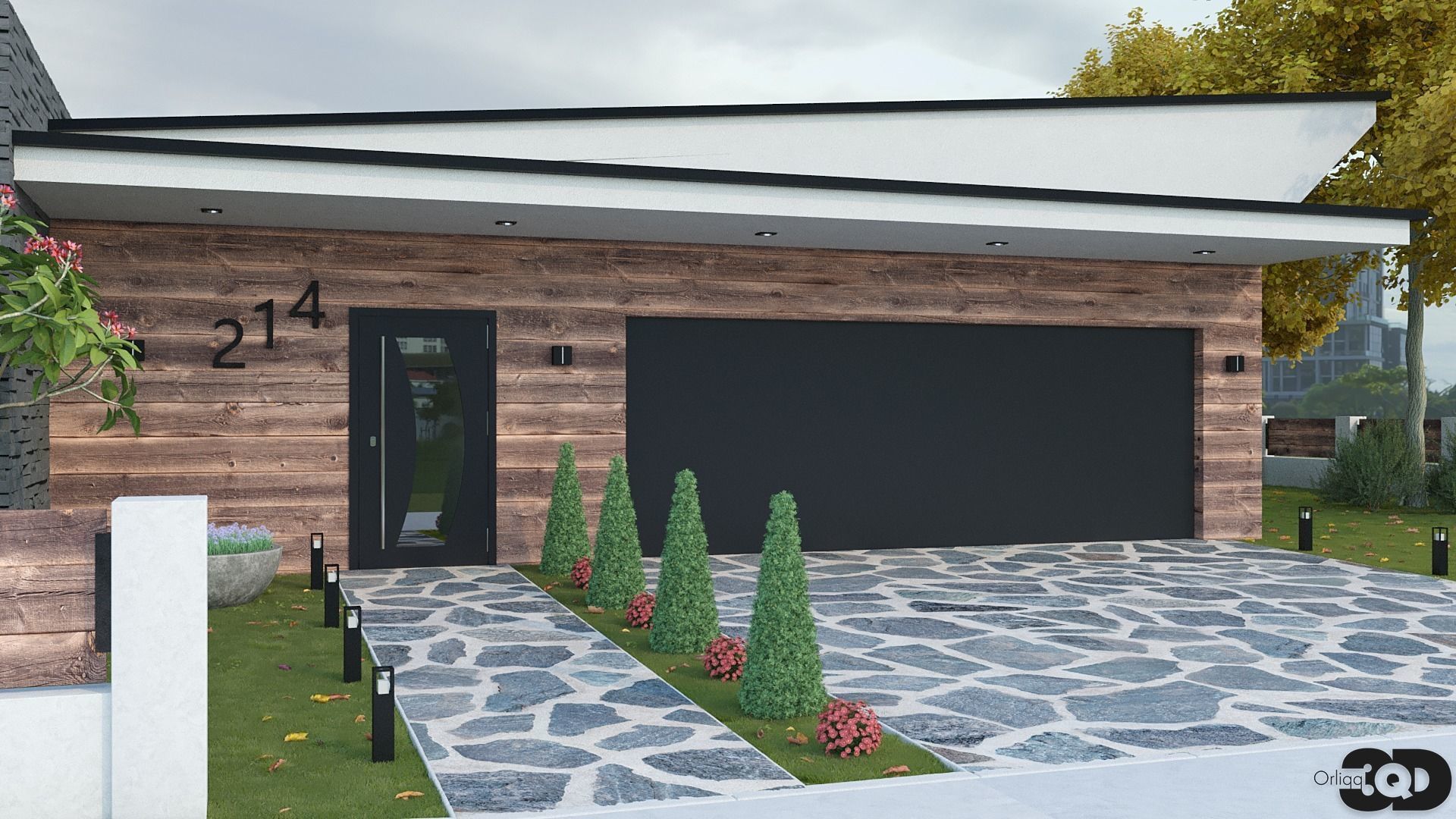 Modern House 02 3D model_1