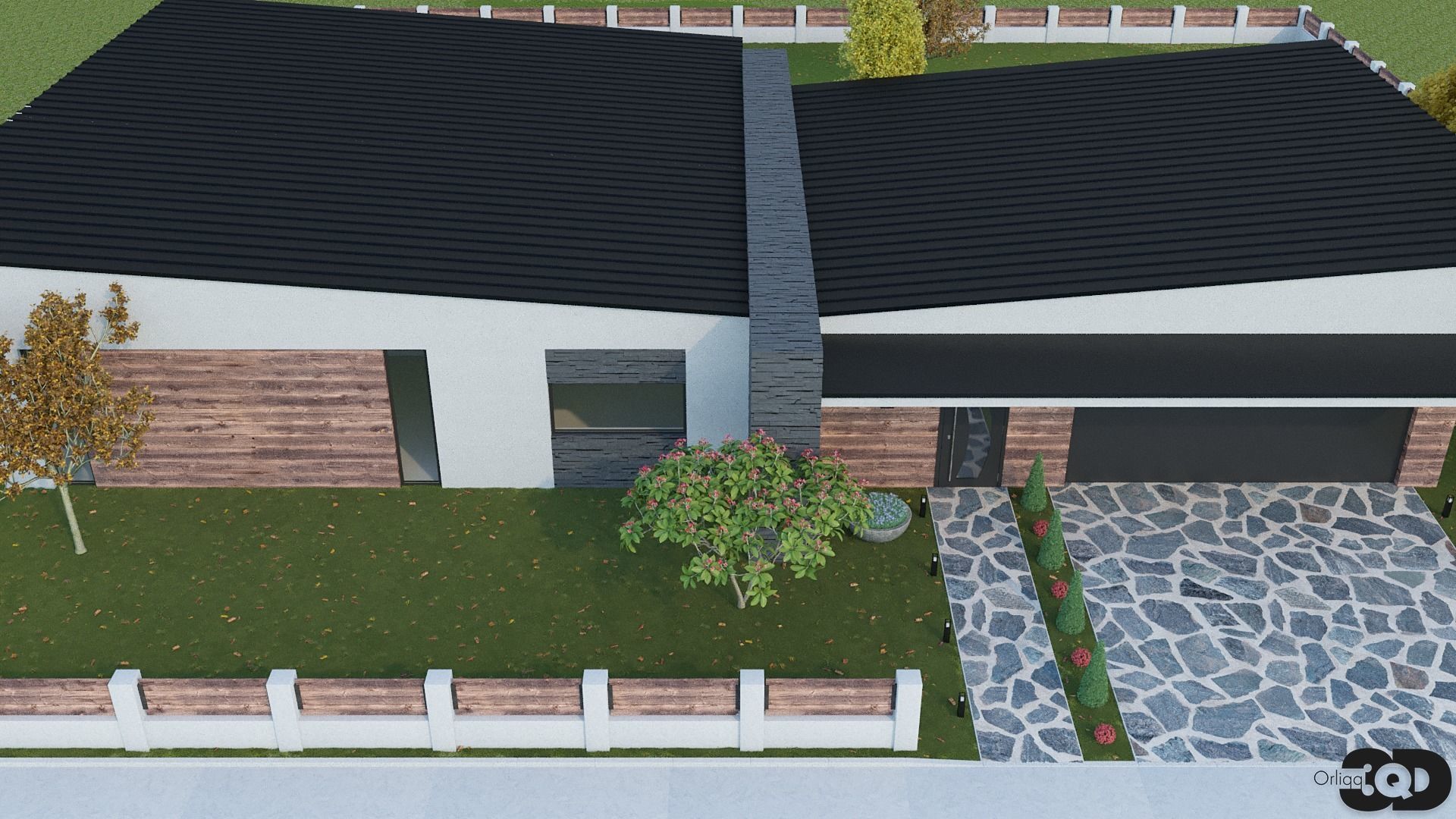 Modern House 02 3D model_6
