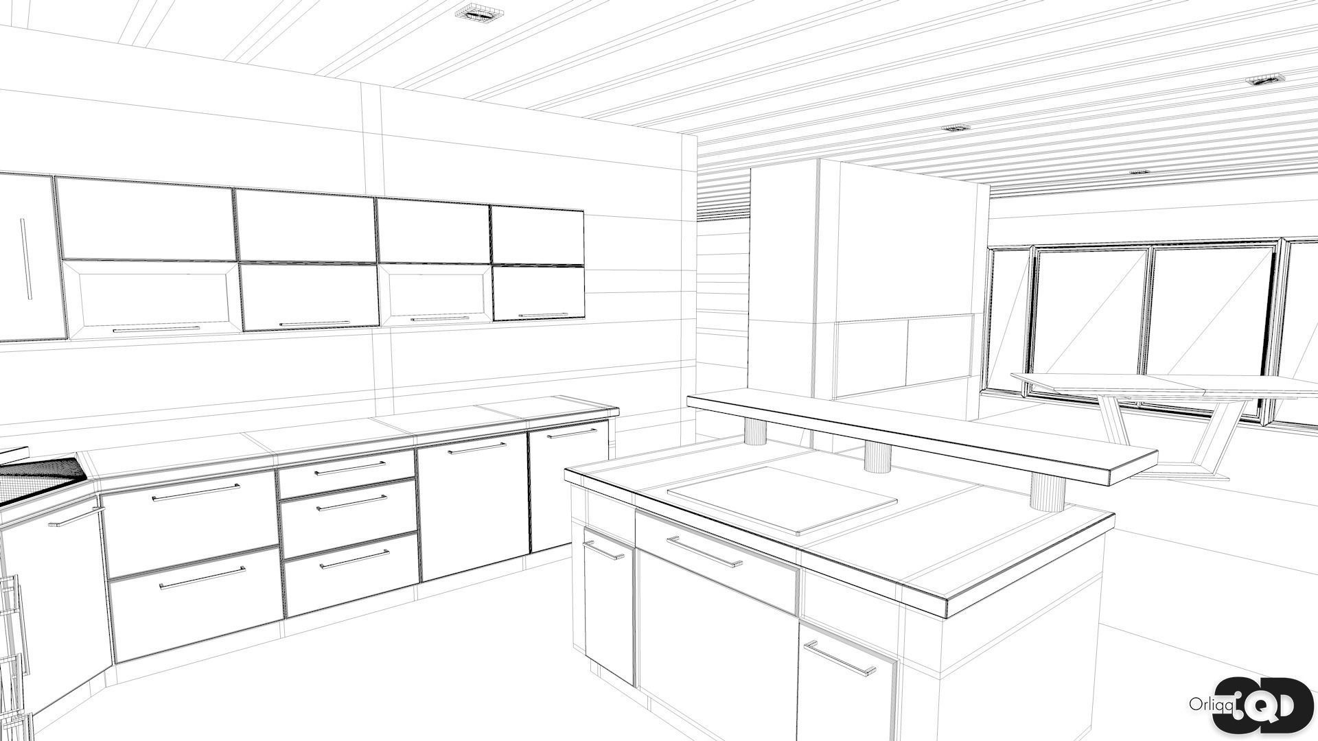 Modern House 02 3D model_19