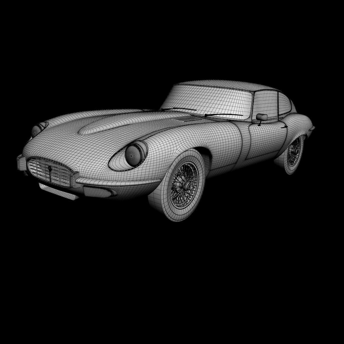 Jaguar E-Type coupe V12  series 3 3D model_13