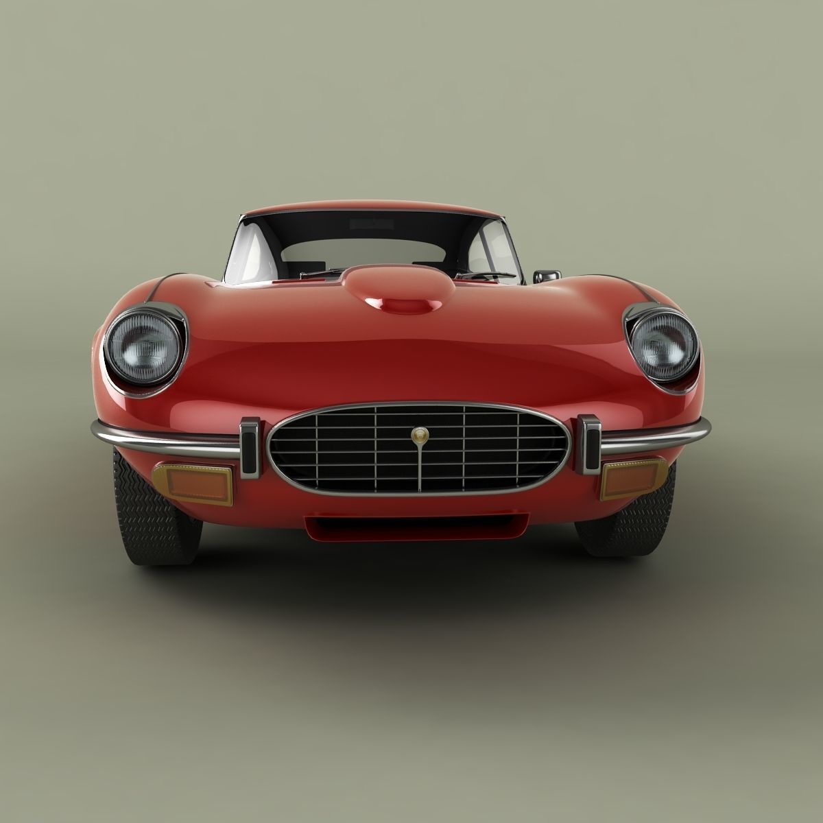 Jaguar E-Type coupe V12  series 3 3D model_4