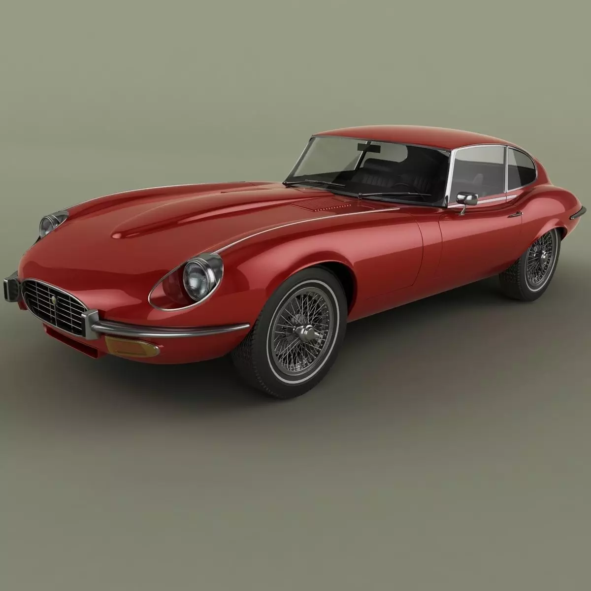 Jaguar E-Type coupe V12  series 3 3D model_0