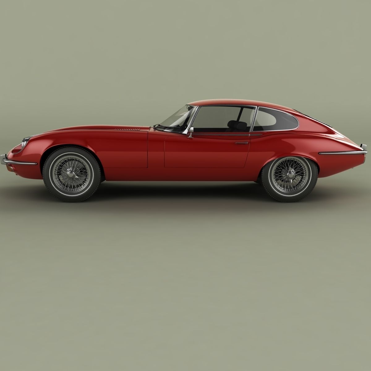 Jaguar E-Type coupe V12  series 3 3D model_1
