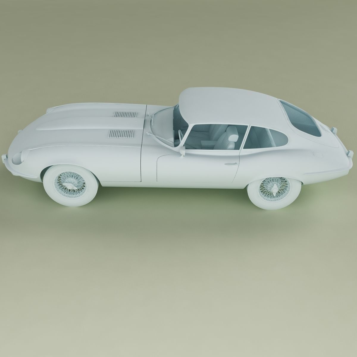 Jaguar E-Type coupe V12  series 3 3D model_10