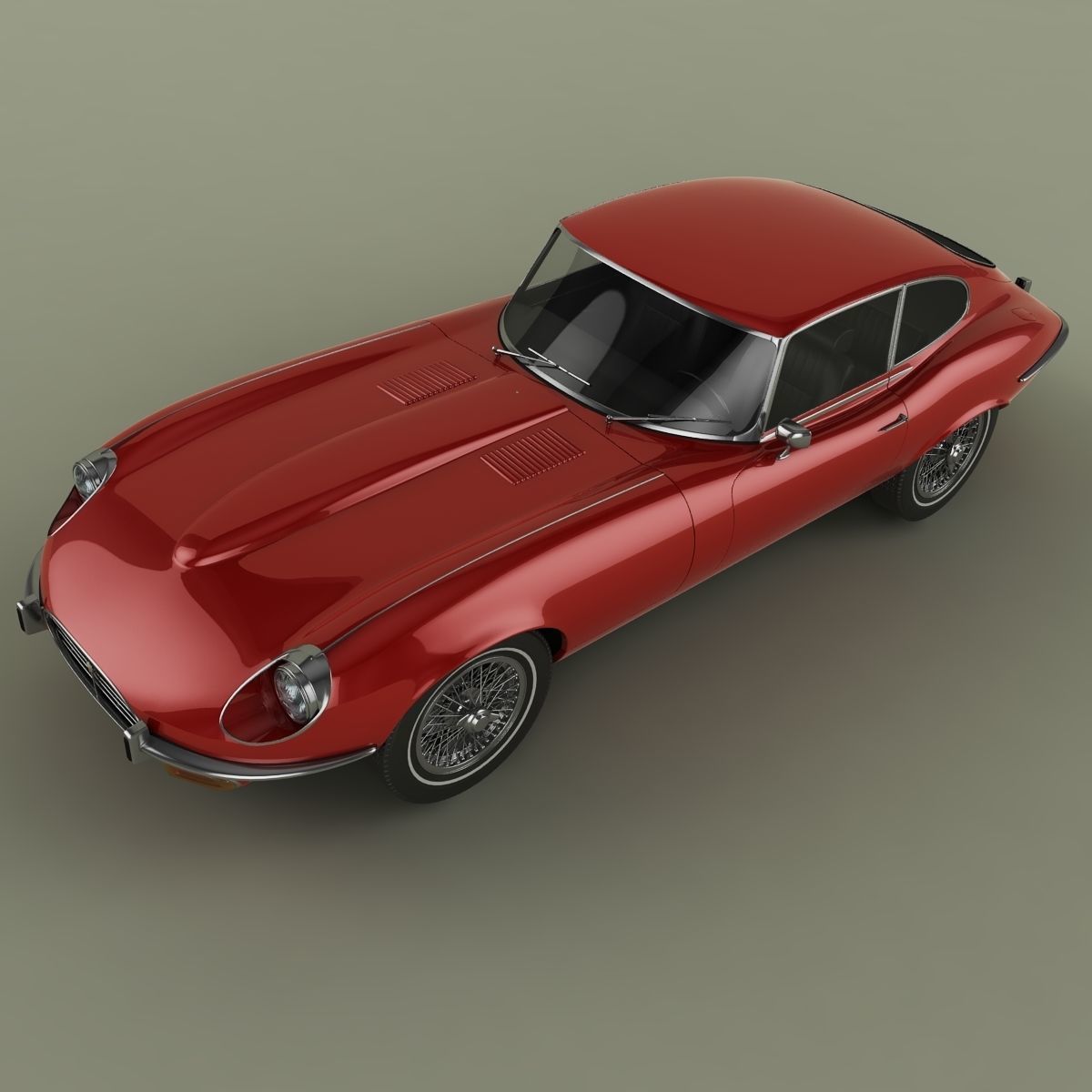 Jaguar E-Type coupe V12  series 3 3D model_5