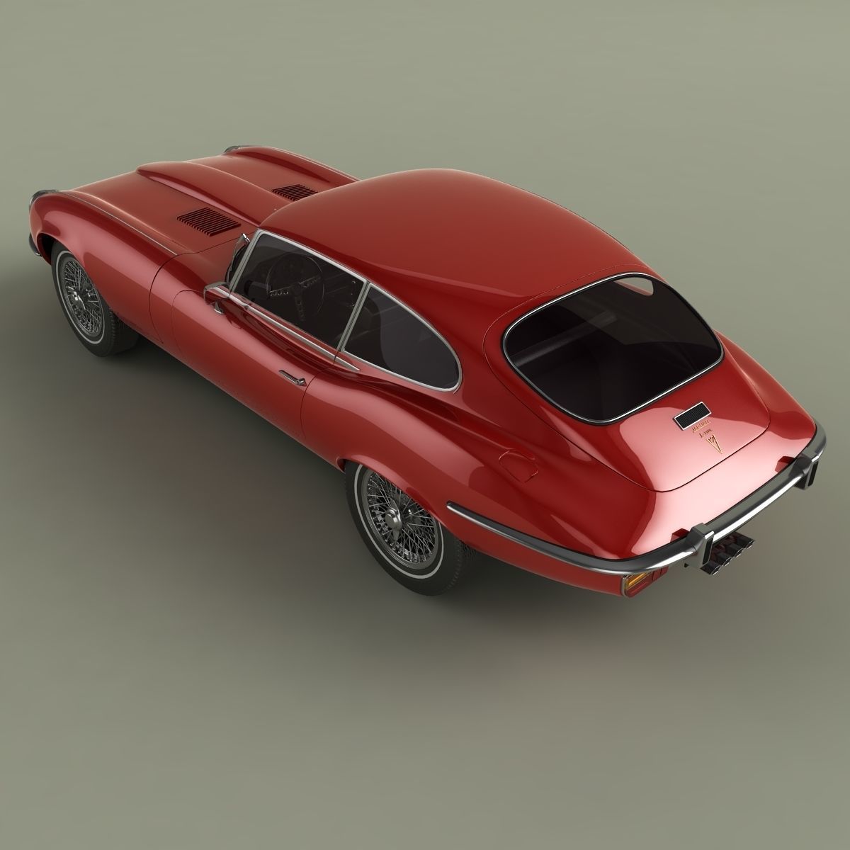 Jaguar E-Type coupe V12  series 3 3D model_7