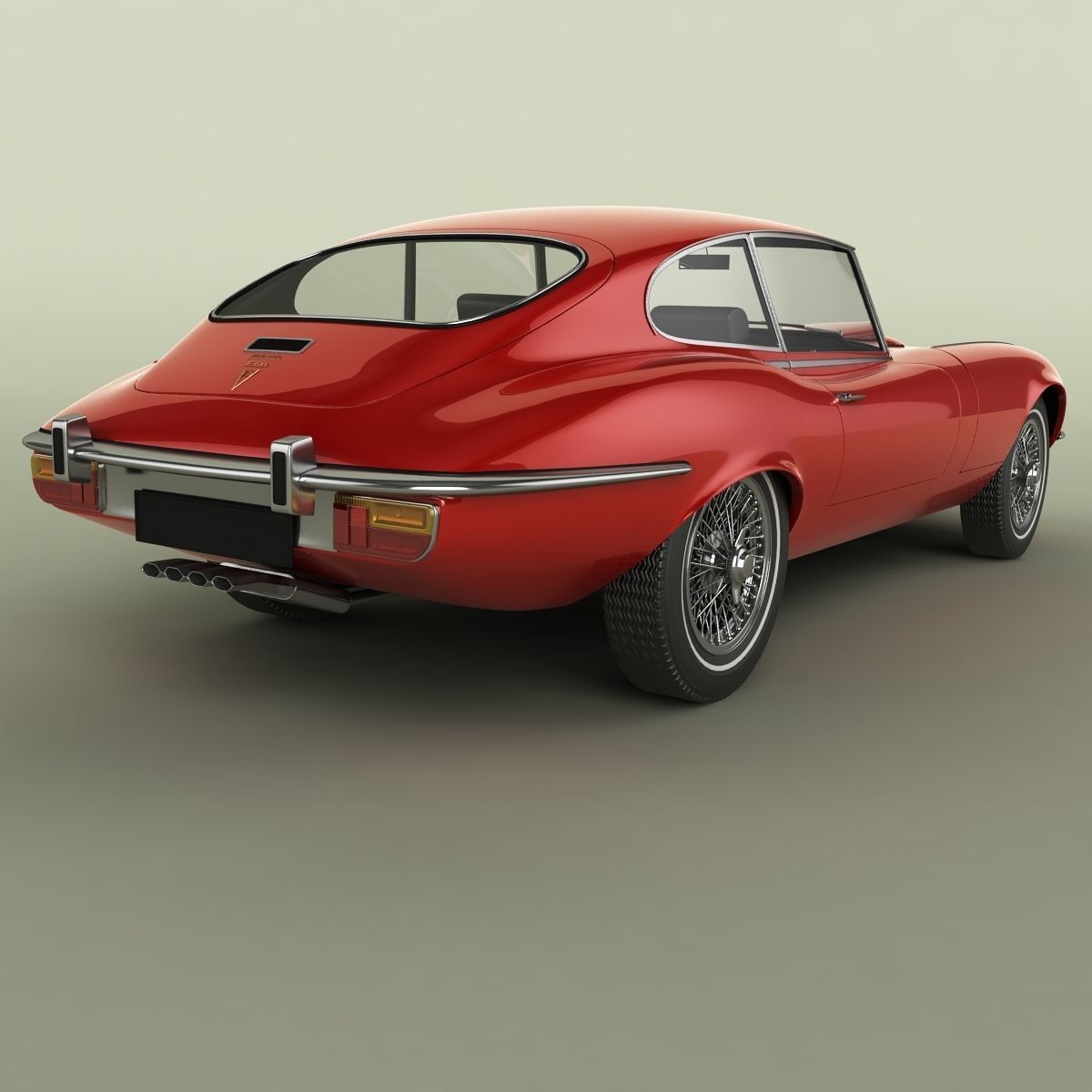 Jaguar E-Type coupe V12  series 3 3D model_2