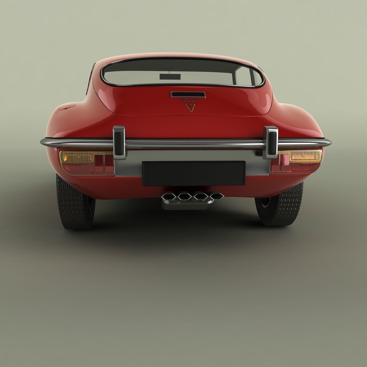 Jaguar E-Type coupe V12  series 3 3D model_3