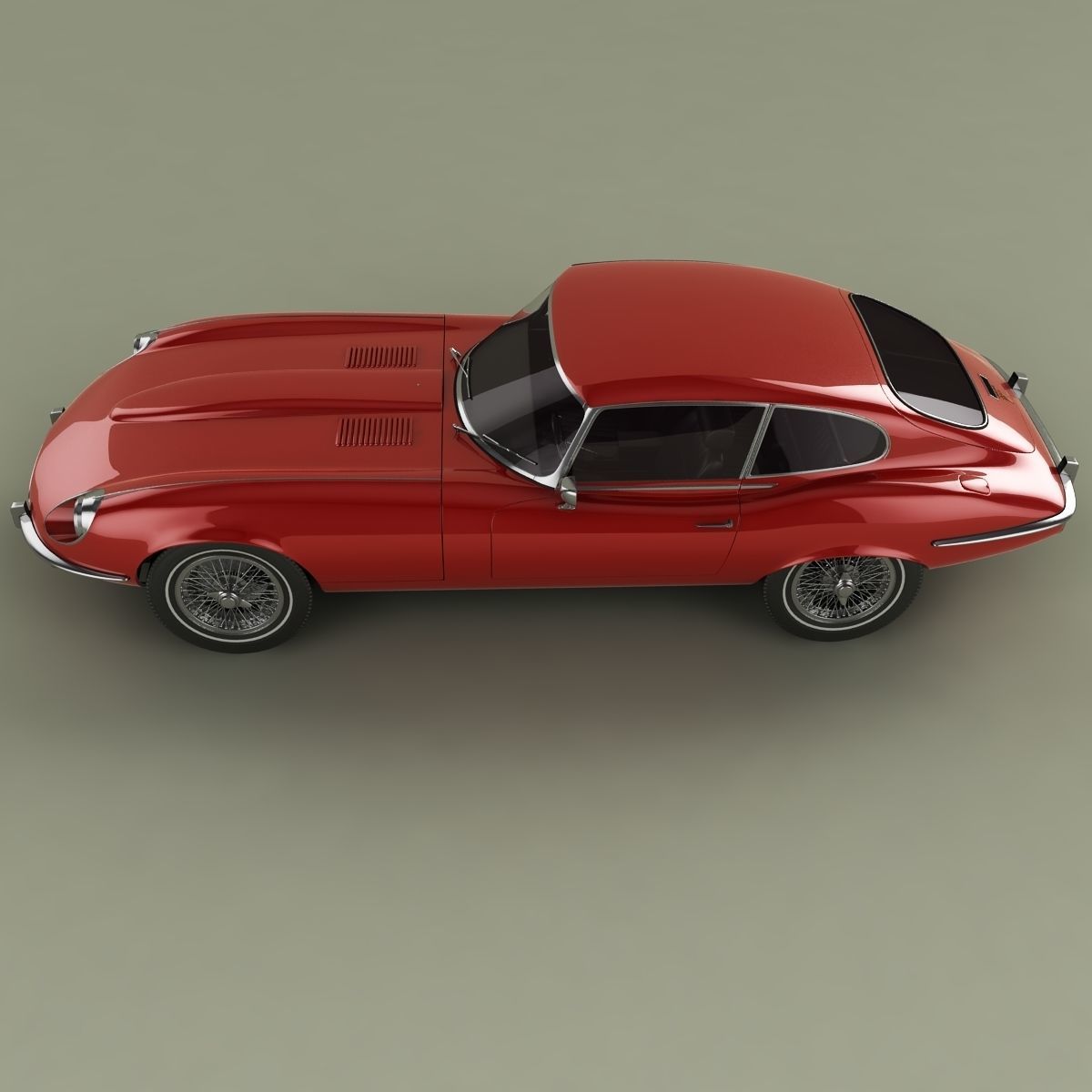 Jaguar E-Type coupe V12  series 3 3D model_6