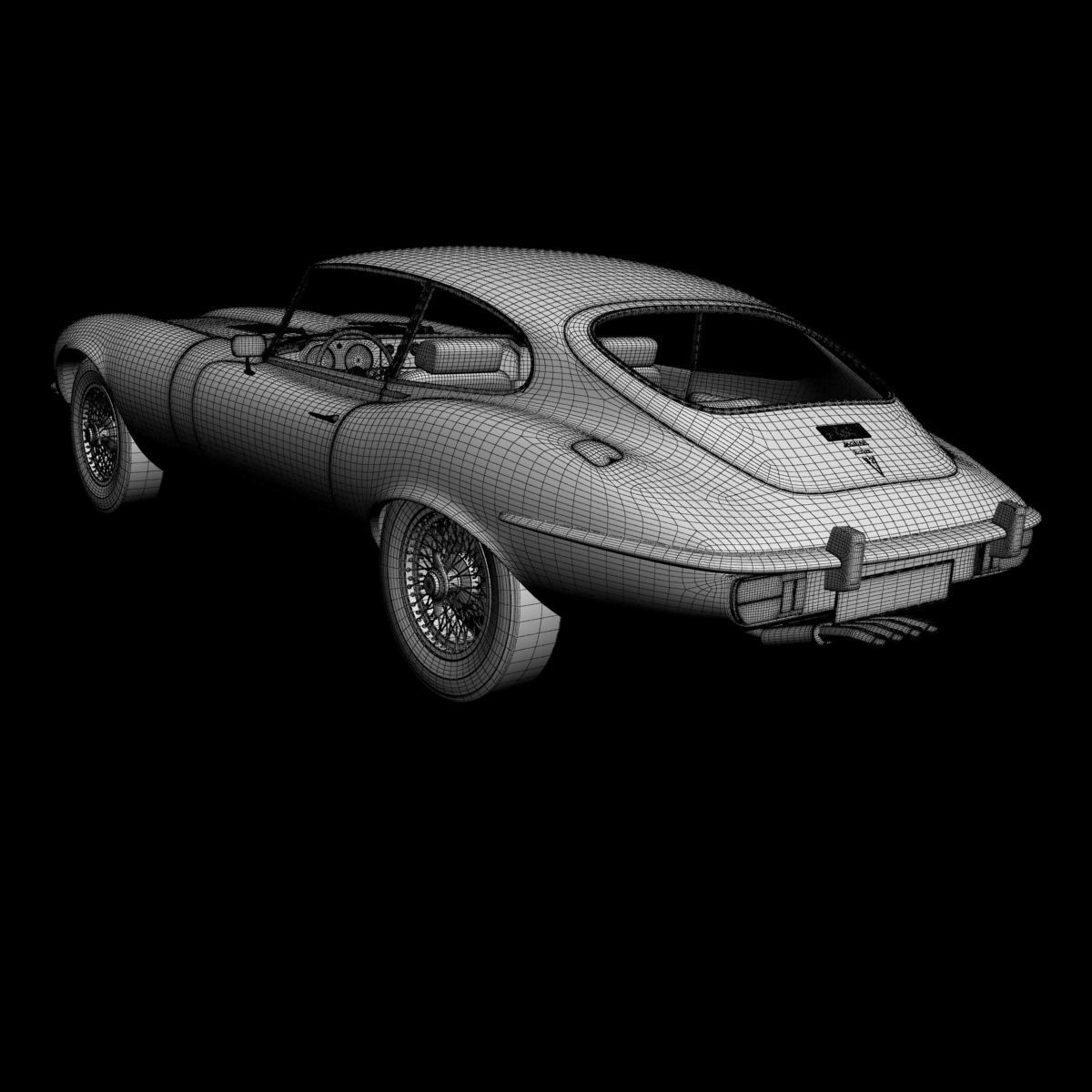 Jaguar E-Type coupe V12  series 3 3D model_15