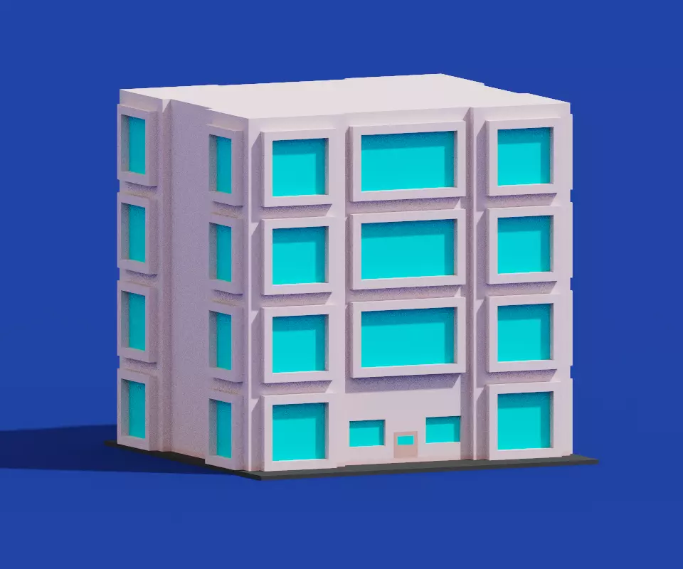 House Voxel - 4 3D model