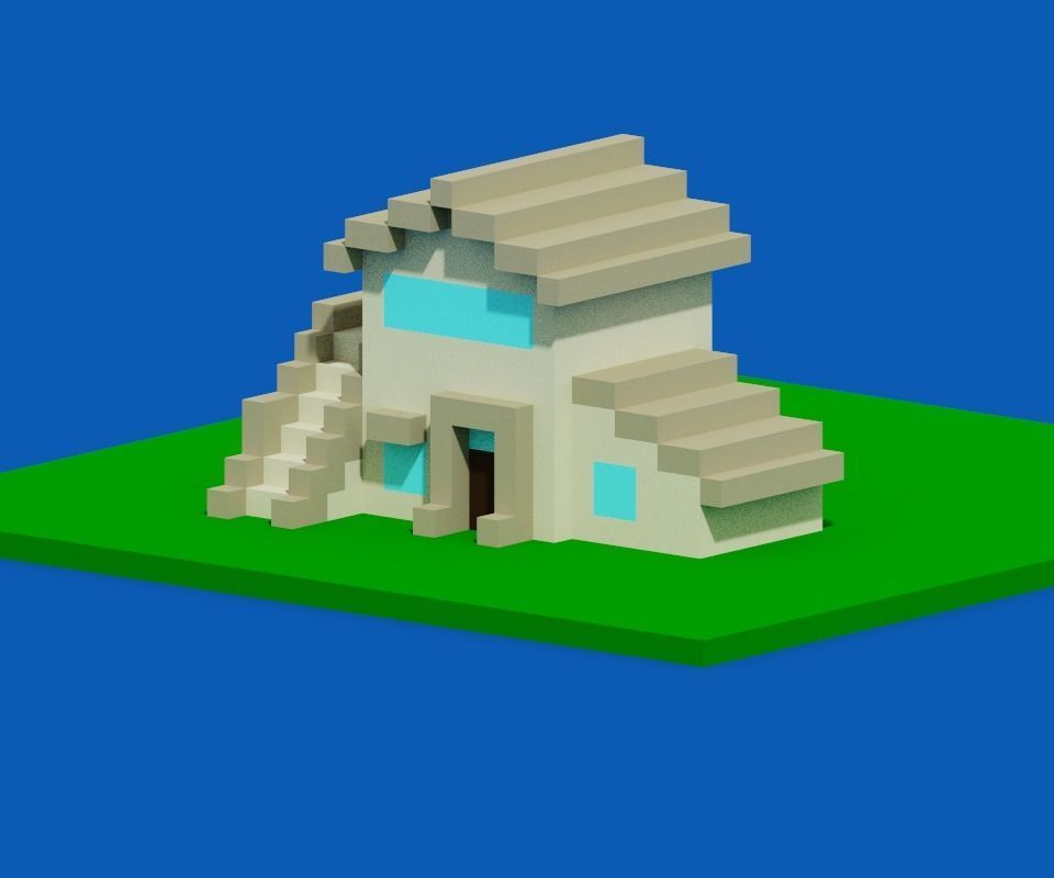 Hose voxel - 2 3D model_4
