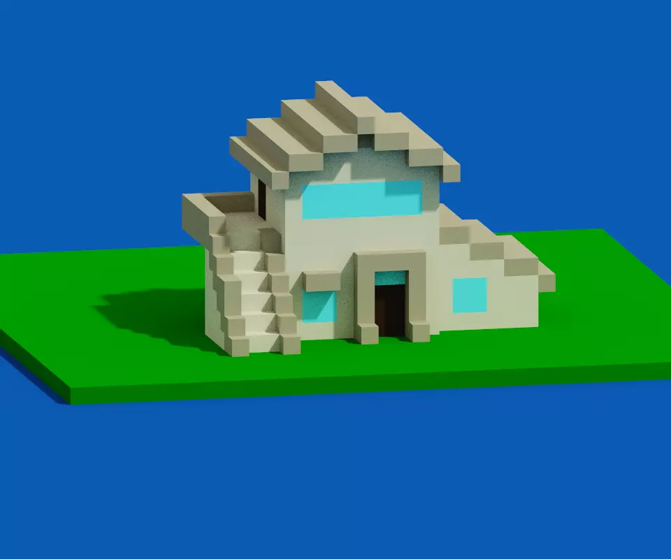 Hose voxel - 2 3D model_0