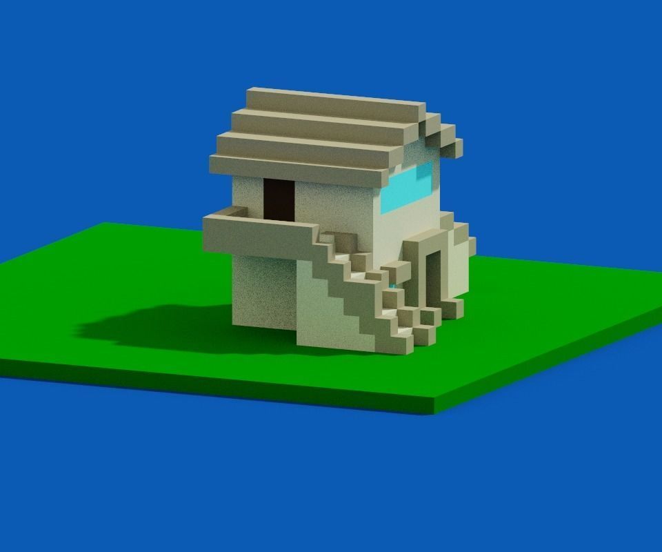 Hose voxel - 2 3D model_1