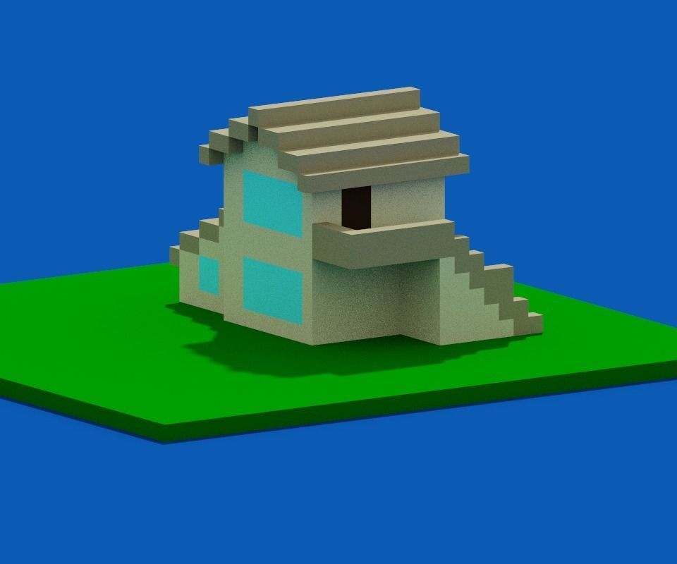 Hose voxel - 2 3D model_2