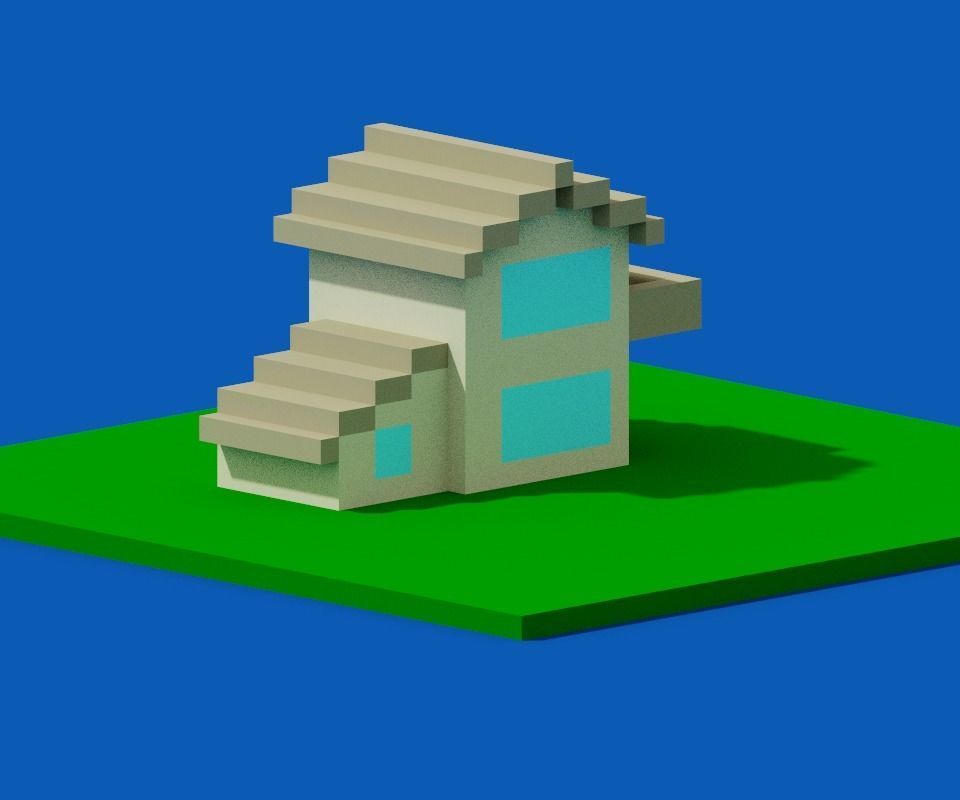 Hose voxel - 2 3D model_3