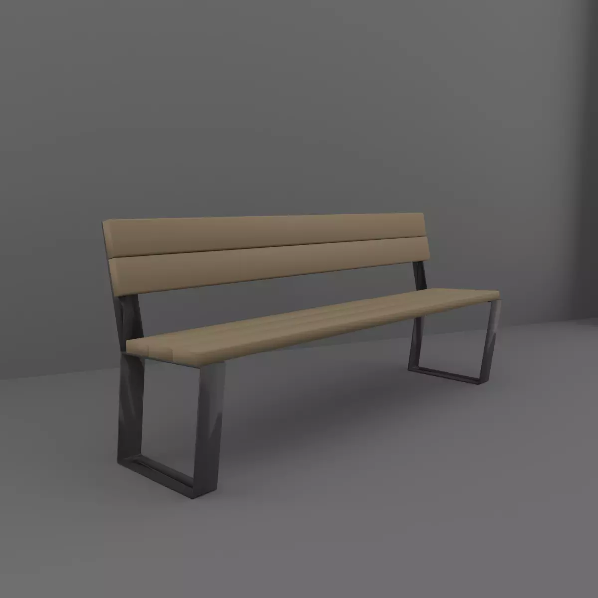 Bench Free low-poly 3D model