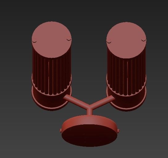 Wall Lamp Claridges Dual 3D model_3