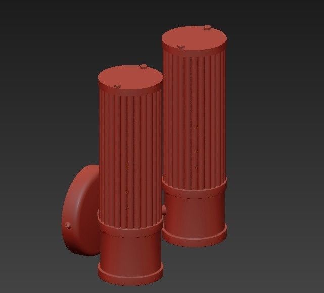 Wall Lamp Claridges Dual 3D model_2