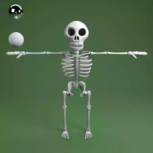 cartoon skeleton