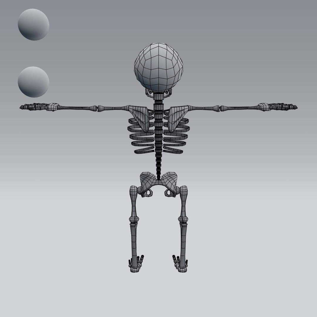 cartoon skeleton 3D model_10