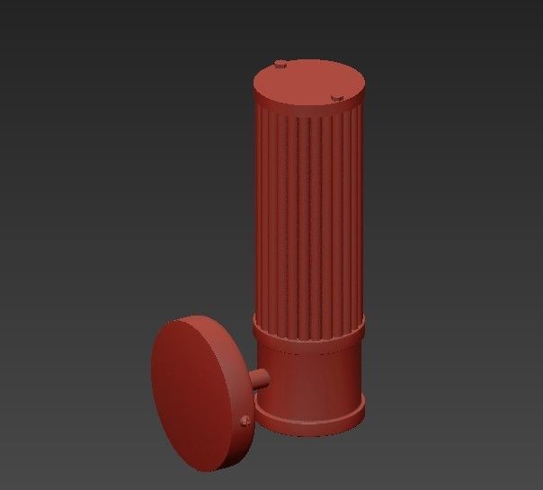 Wall Lamp Claridges Single 3D model_3