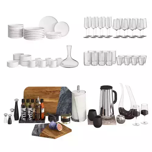 Kitchen Decor - Modern  3D model
