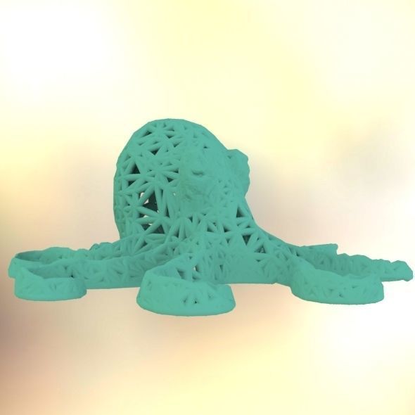Octopus made of plastic 3D print model_13
