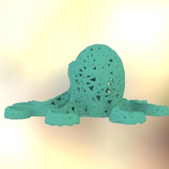 Octopus made of plastic 3D print model_24