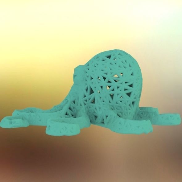 Octopus made of plastic 3D print model_27