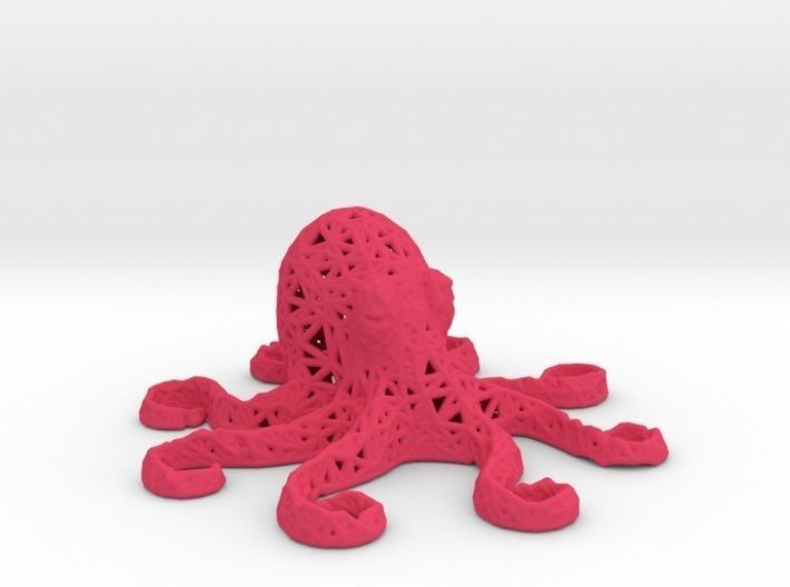 Octopus made of plastic 3D print model_44