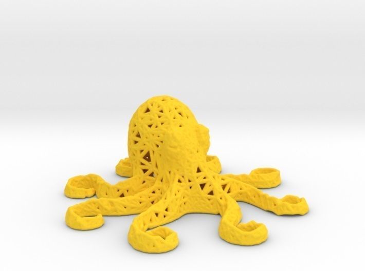 Octopus made of plastic 3D print model_46