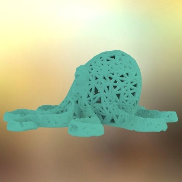 Octopus made of plastic 3D print model_28