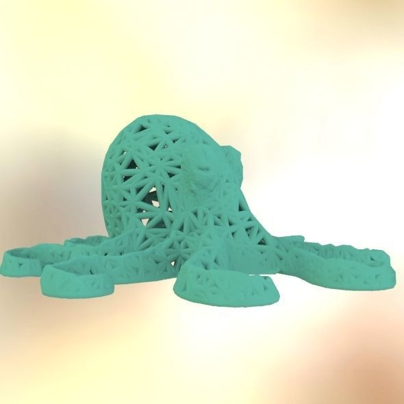Octopus made of plastic 3D print model_14