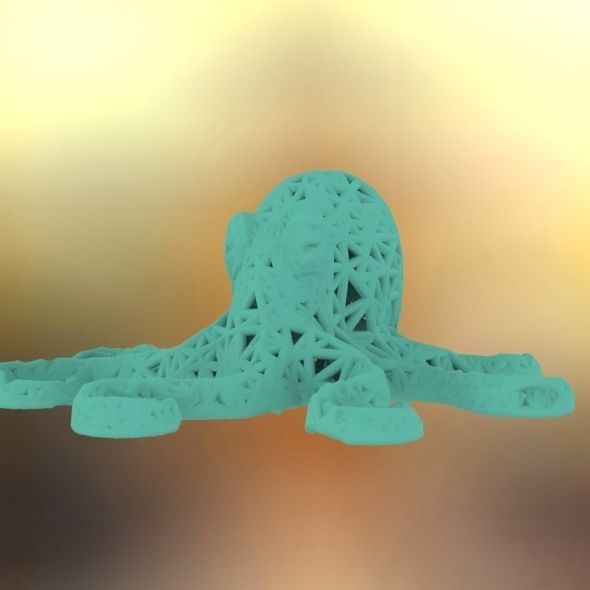 Octopus made of plastic 3D print model_32