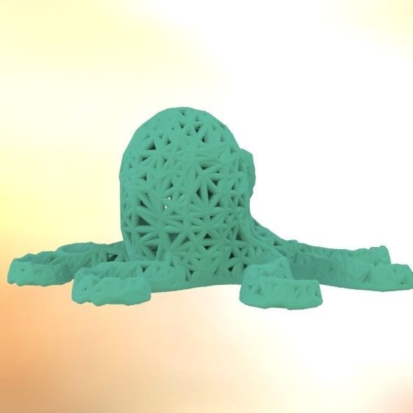 Octopus made of plastic 3D print model_20