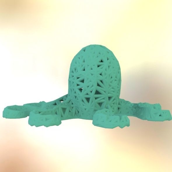 Octopus made of plastic 3D print model_23