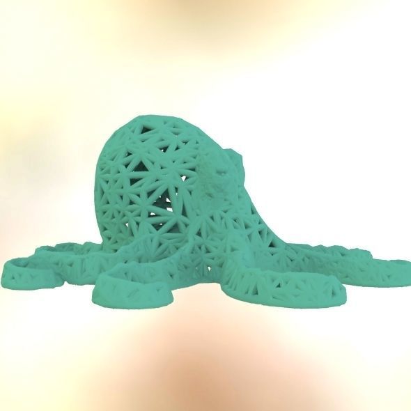 Octopus made of plastic 3D print model_15