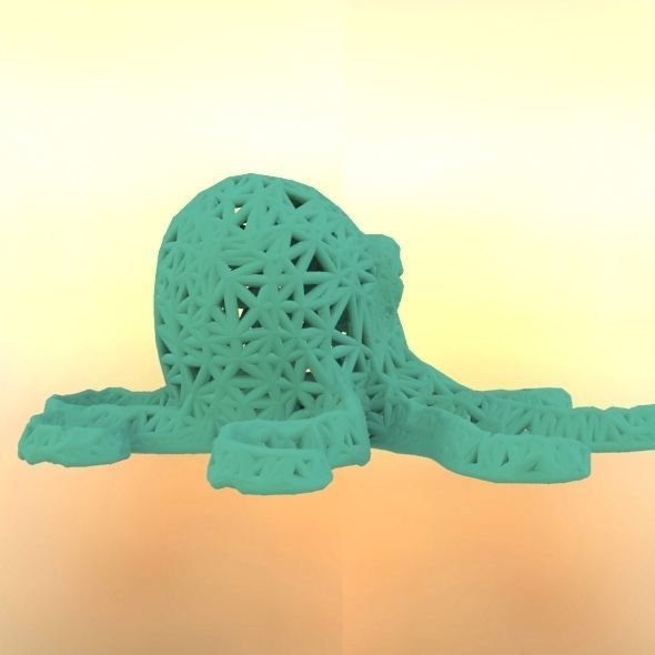 Octopus made of plastic 3D print model_18