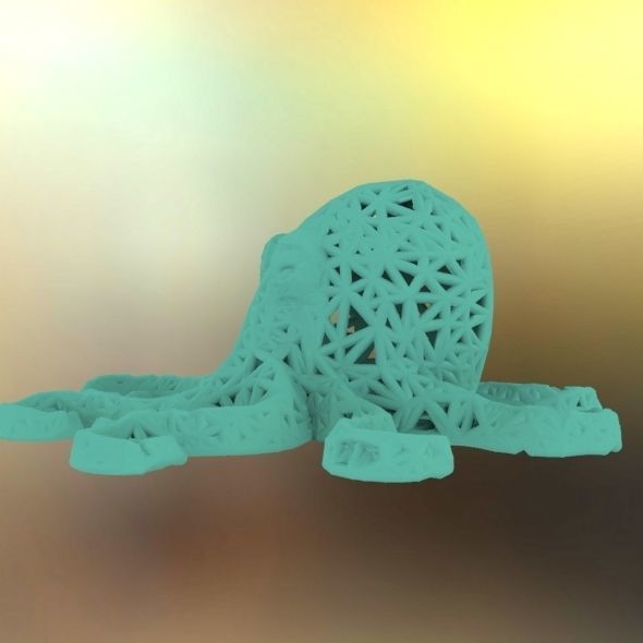 Octopus made of plastic 3D print model_29