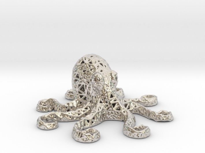 Octopus made of plastic 3D print model_38