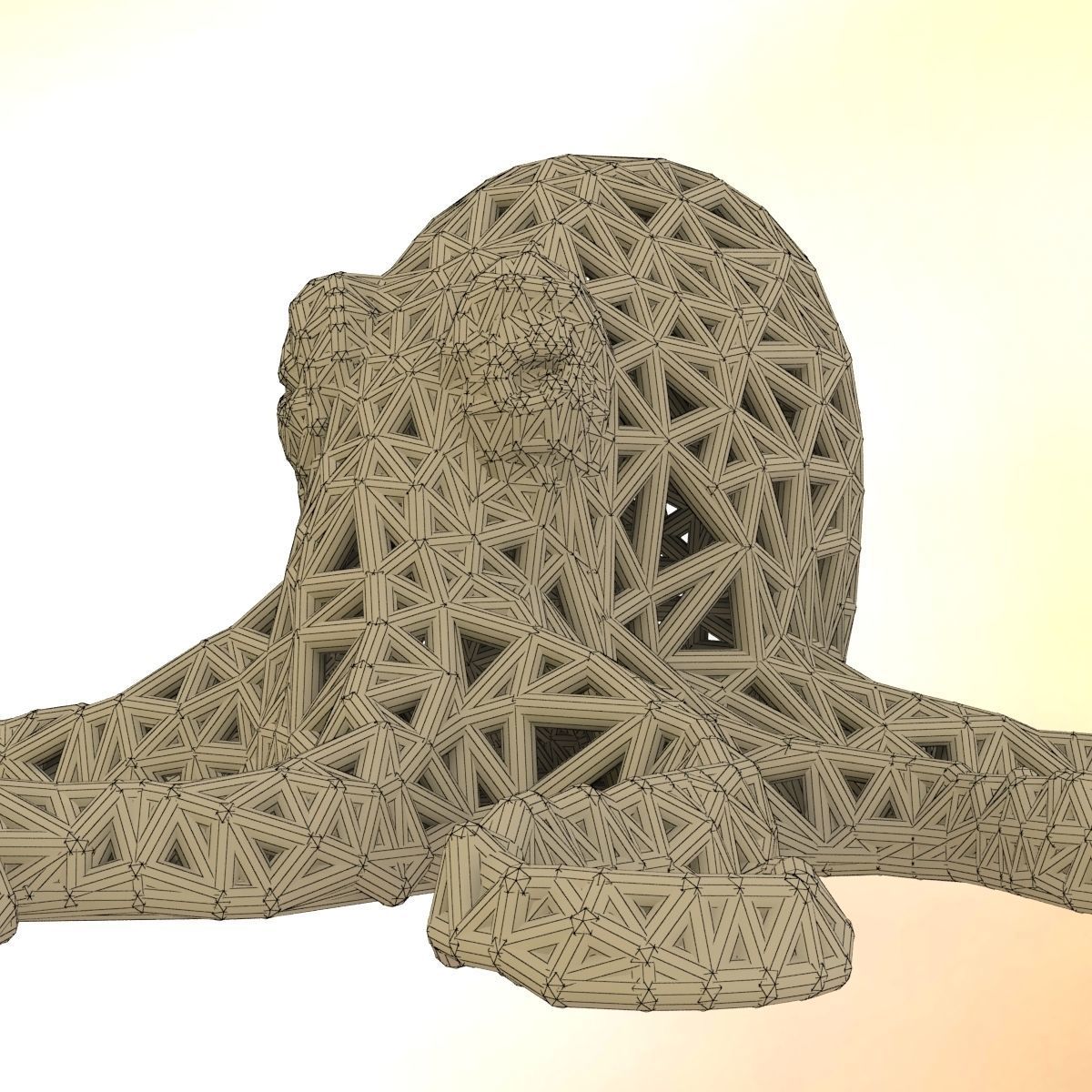 Octopus made of plastic 3D print model_7