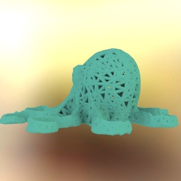 Octopus made of plastic 3D print model_26