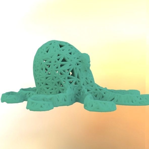Octopus made of plastic 3D print model_17