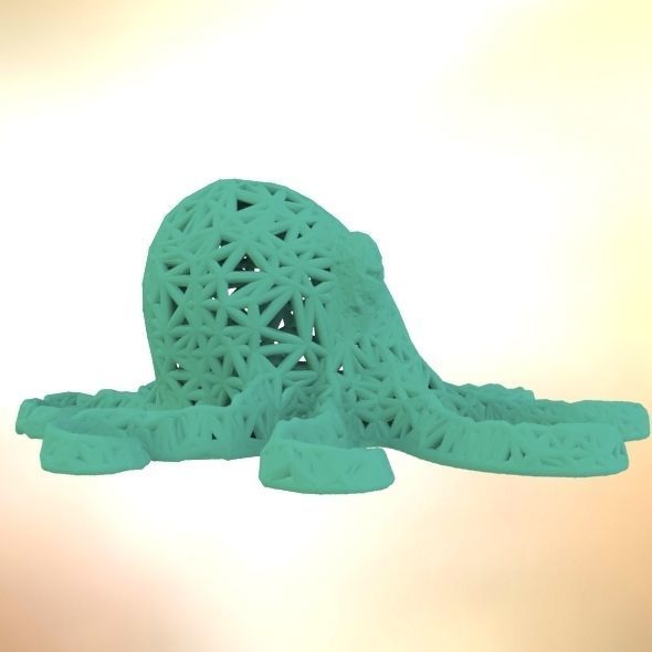 Octopus made of plastic 3D print model_16