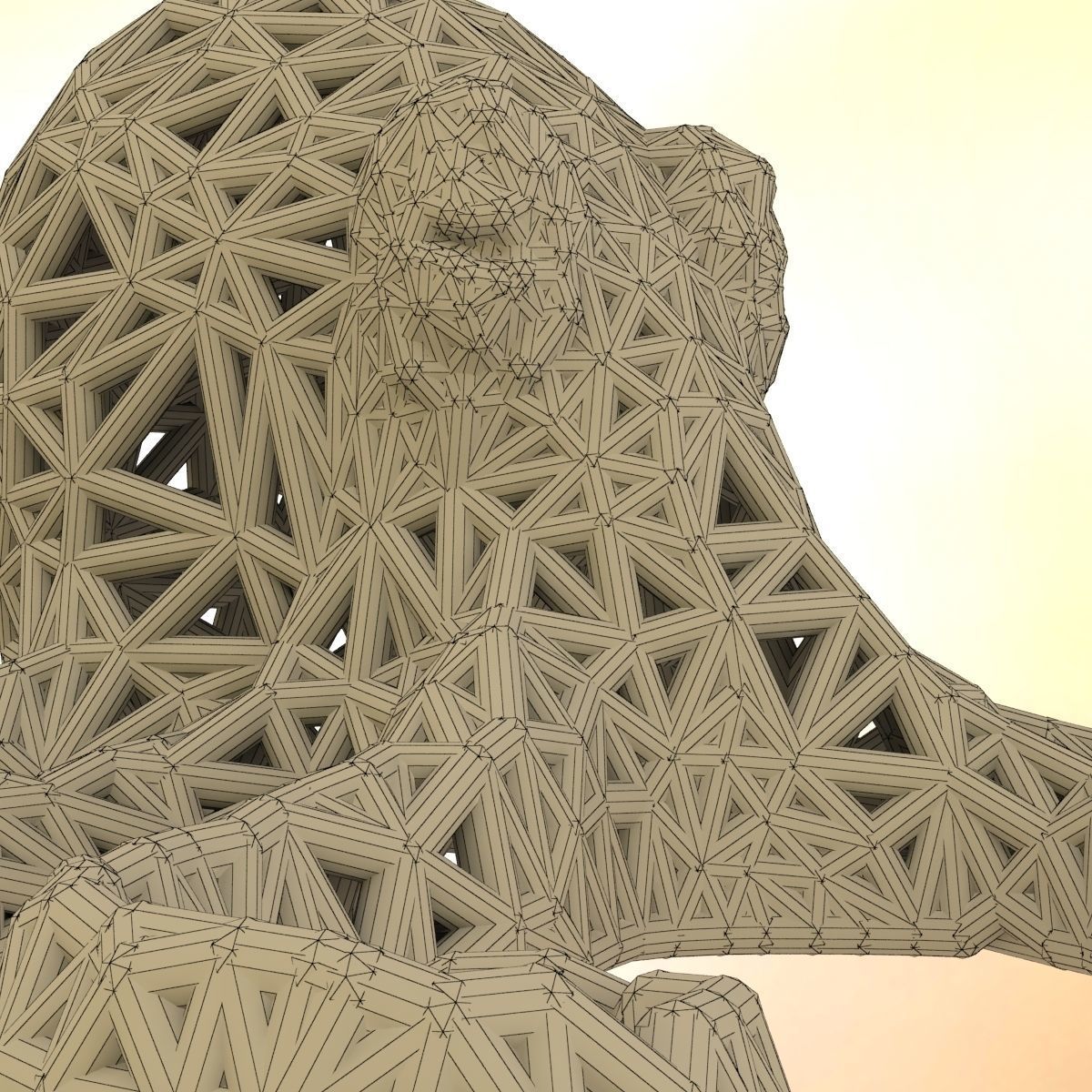 Octopus made of plastic 3D print model_6