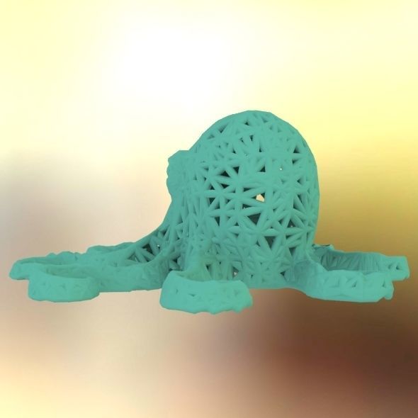 Octopus made of plastic 3D print model_25