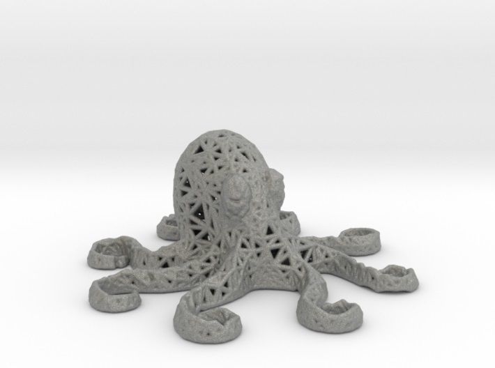 Octopus made of plastic 3D print model_40