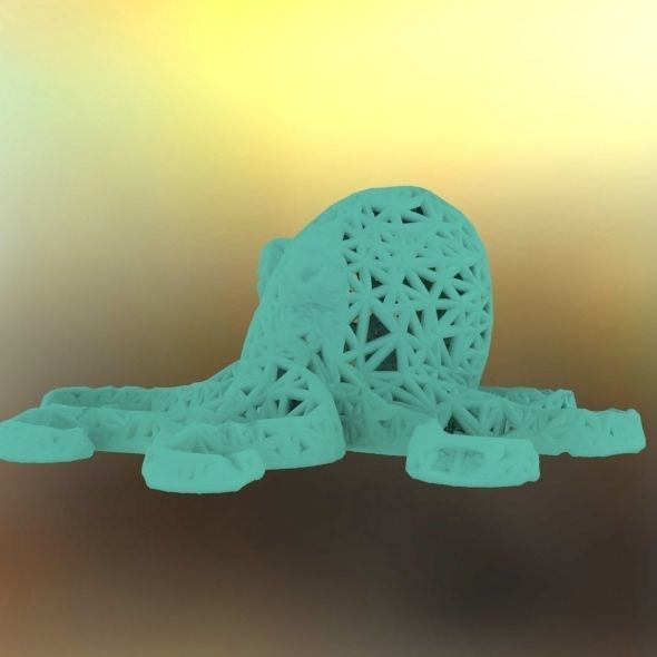 Octopus made of plastic 3D print model_30